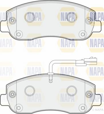 NAPA NBP1068 - Гальмівні колодки, дискові гальма avtolavka.club