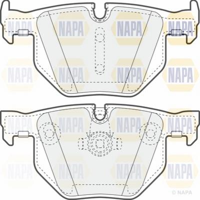 NAPA NBP1067 - Гальмівні колодки, дискові гальма avtolavka.club