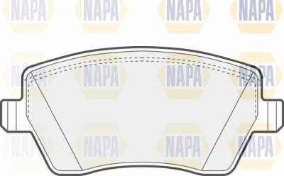 NAPA NBP1001 - Гальмівні колодки, дискові гальма avtolavka.club