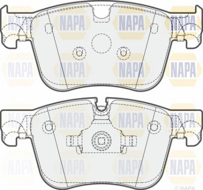 NAPA NBP1017 - Гальмівні колодки, дискові гальма avtolavka.club
