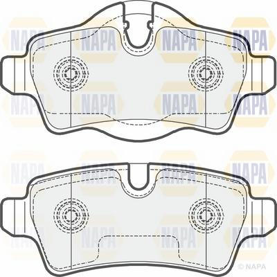 NAPA NBP1088 - Гальмівні колодки, дискові гальма avtolavka.club