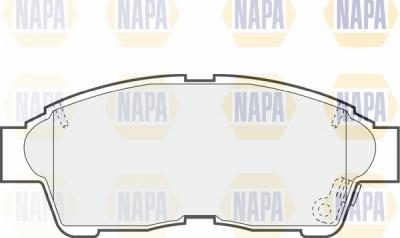 NAPA NBP1076 - Гальмівні колодки, дискові гальма avtolavka.club
