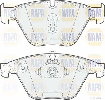 NAPA NBP1157 - Гальмівні колодки, дискові гальма avtolavka.club