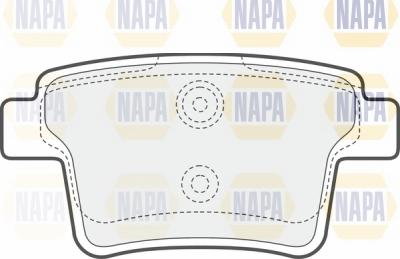 NAPA NBP1106 - Гальмівні колодки, дискові гальма avtolavka.club