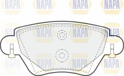 NAPA NBP1185 - Гальмівні колодки, дискові гальма avtolavka.club