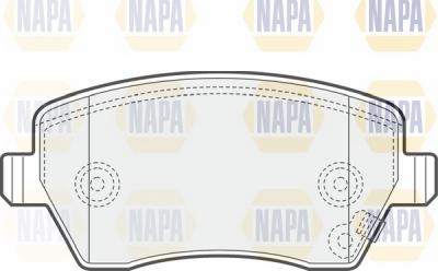 NAPA NBP1398 - Гальмівні колодки, дискові гальма avtolavka.club
