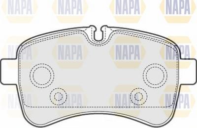 NAPA NBP1341 - Гальмівні колодки, дискові гальма avtolavka.club