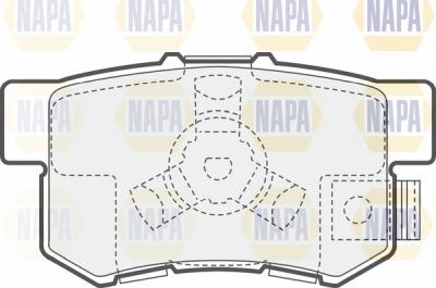 NAPA NBP1370 - Гальмівні колодки, дискові гальма avtolavka.club