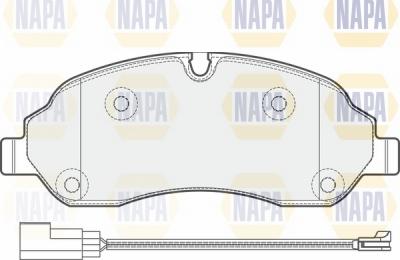 NAPA NBP1254 - Гальмівні колодки, дискові гальма avtolavka.club