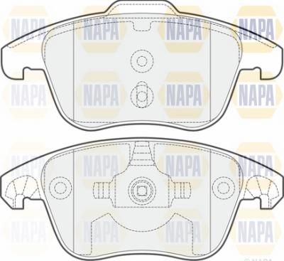 NAPA NBP1277 - Гальмівні колодки, дискові гальма avtolavka.club