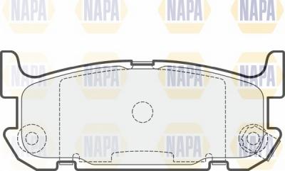 NAPA NBP1748 - Гальмівні колодки, дискові гальма avtolavka.club