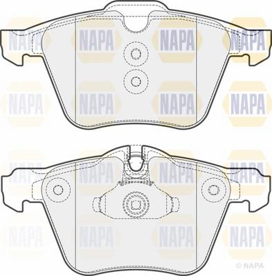 NAPA NBP1702 - Гальмівні колодки, дискові гальма avtolavka.club