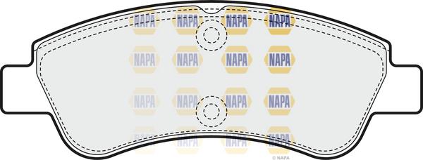 NAPA NBP1710 - Гальмівні колодки, дискові гальма avtolavka.club