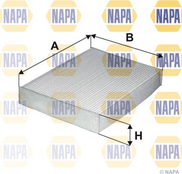 NAPA NFC4046 - Фільтр, повітря у внутрішній простір avtolavka.club