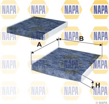 NAPA NFC4006 - Фільтр, повітря у внутрішній простір avtolavka.club