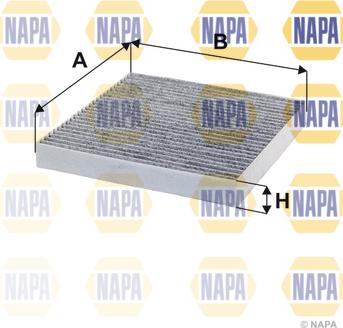 NAPA NFC4316 - Фільтр, повітря у внутрішній простір avtolavka.club