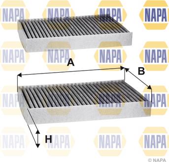 NAPA NFC4288 - Фільтр, повітря у внутрішній простір avtolavka.club