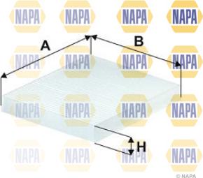 NAPA NFC4238 - Фільтр, повітря у внутрішній простір avtolavka.club