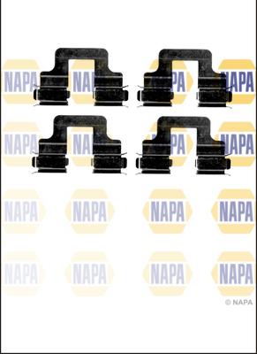 NAPA NFK1007 - Комплектуючі, колодки дискового гальма avtolavka.club