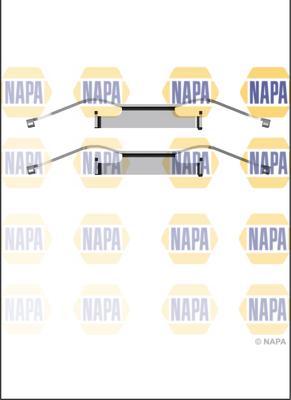 NAPA NFK1087 - Комплектуючі, колодки дискового гальма avtolavka.club