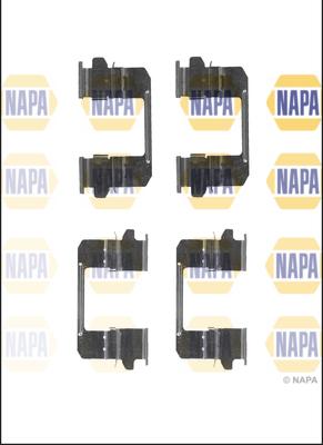 NAPA NFK1193 - Комплектуючі, колодки дискового гальма avtolavka.club