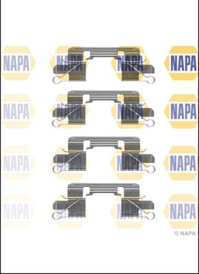NAPA NFK1158 - Комплектуючі, колодки дискового гальма avtolavka.club