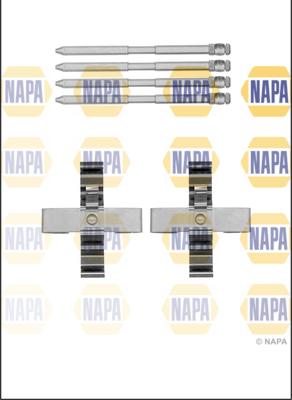 NAPA NFK1280 - Комплектуючі, колодки дискового гальма avtolavka.club