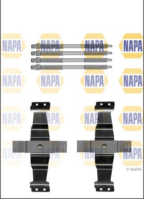 NAPA NFK1222 - Комплектуючі, колодки дискового гальма avtolavka.club