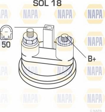 NAPA NSM1455 - Стартер avtolavka.club