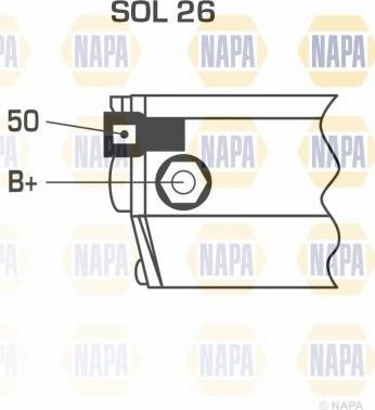 NAPA NSM1468 - Стартер avtolavka.club