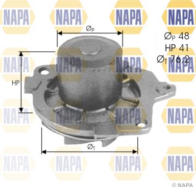 NAPA NWP1499 - Водяний насос avtolavka.club