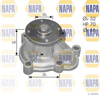 NAPA NWP1404 - Водяний насос avtolavka.club