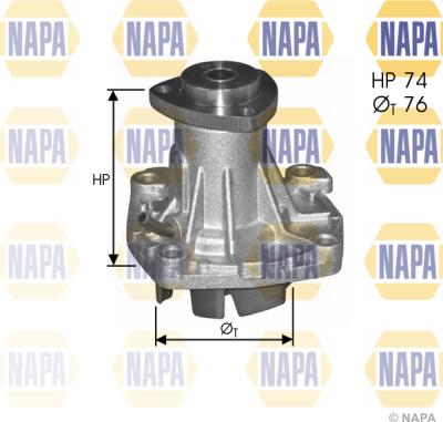 NAPA NWP1083 - Водяний насос avtolavka.club