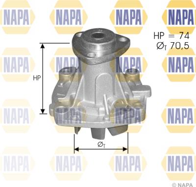 NAPA NWP1082 - Водяний насос avtolavka.club