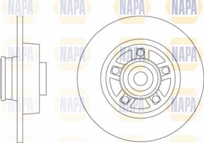 NAPA PBD8490 - Гальмівний диск avtolavka.club