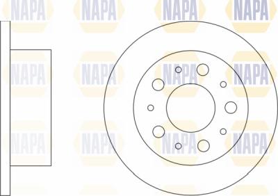 NAPA PBD8465 - Гальмівний диск avtolavka.club