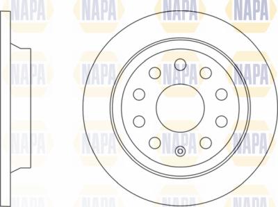 NAPA PBD8415 - Гальмівний диск avtolavka.club