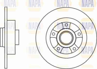 NAPA PBD8417 - Гальмівний диск avtolavka.club