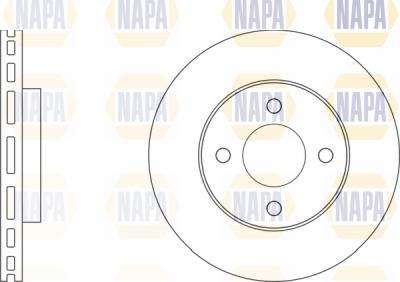NAPA PBD8425 - Гальмівний диск avtolavka.club