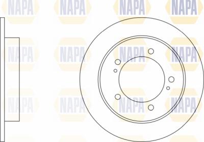 NAPA PBD8555 - Гальмівний диск avtolavka.club