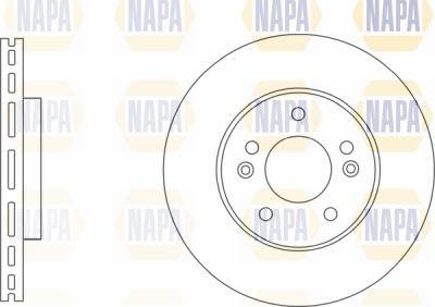 NAPA PBD8550 - Гальмівний диск avtolavka.club