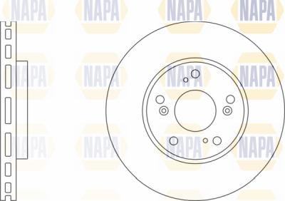 NAPA PBD8518 - Гальмівний диск avtolavka.club