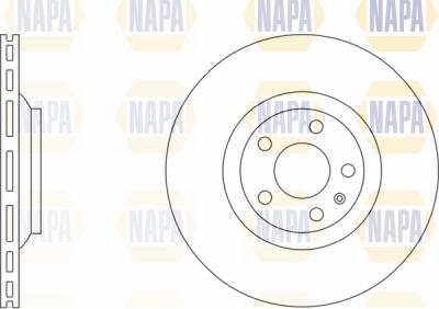 NAPA PBD8530 - Гальмівний диск avtolavka.club