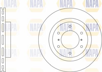 NAPA PBD8520 - Гальмівний диск avtolavka.club
