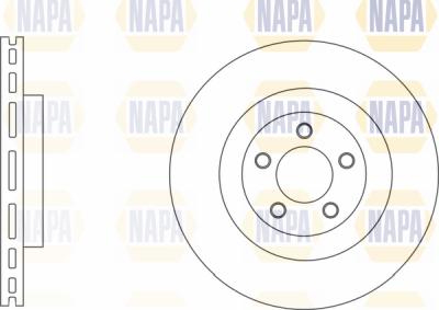 NAPA PBD8522 - Гальмівний диск avtolavka.club