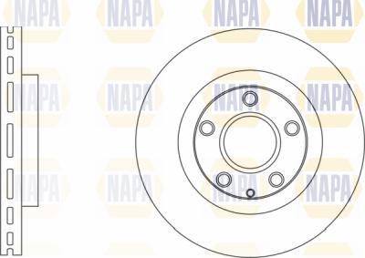 NAPA PBD8643 - Гальмівний диск avtolavka.club