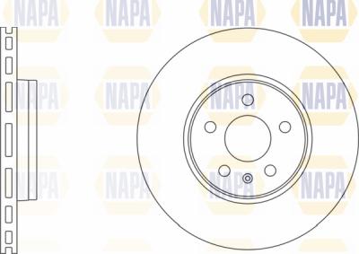 NAPA PBD8610 - Гальмівний диск avtolavka.club