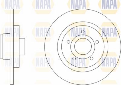 NAPA PBD8617 - Гальмівний диск avtolavka.club