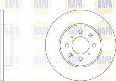 NAPA PBD8639 - Гальмівний диск avtolavka.club