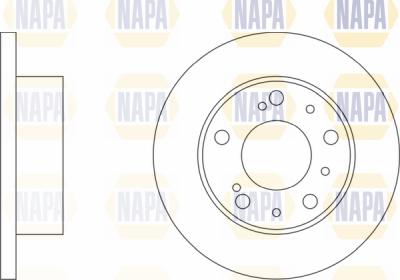 NAPA PBD8009 - Гальмівний диск avtolavka.club